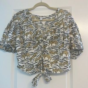 Topshop Tiger Blouse